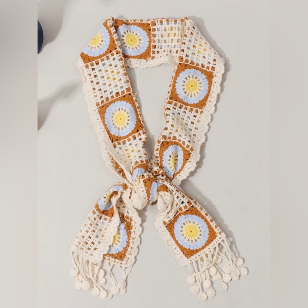 Crochet Thin Purse Scarf / Hairband / Scarf  #51